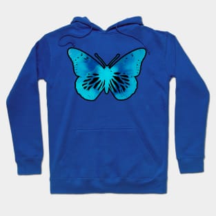 Blue Marble Butterfly Hoodie